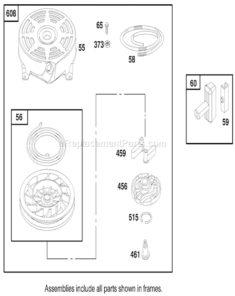 Page I Diagram and Parts List for 20493 8900001-8999999 - 1998 Toro Lawn Mower