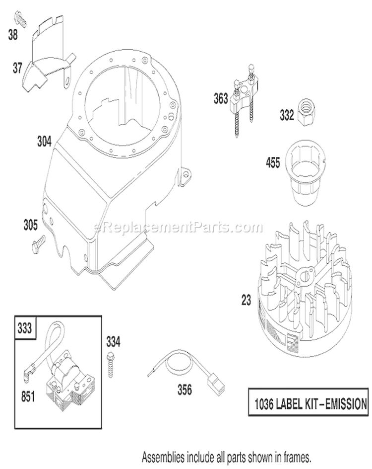 Page H Diagram and Parts List for 20494 8900001-8999999 - 1998 Toro Lawn Mower