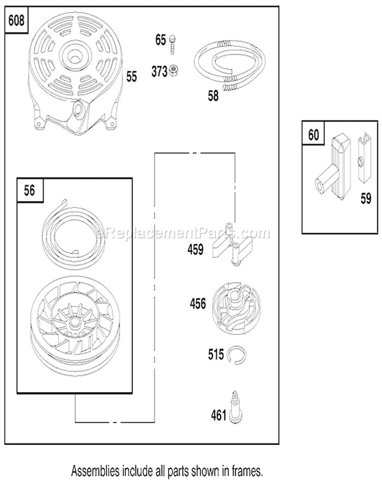 Page I Diagram and Parts List for 20494 8900001-8999999 - 1998 Toro Lawn Mower