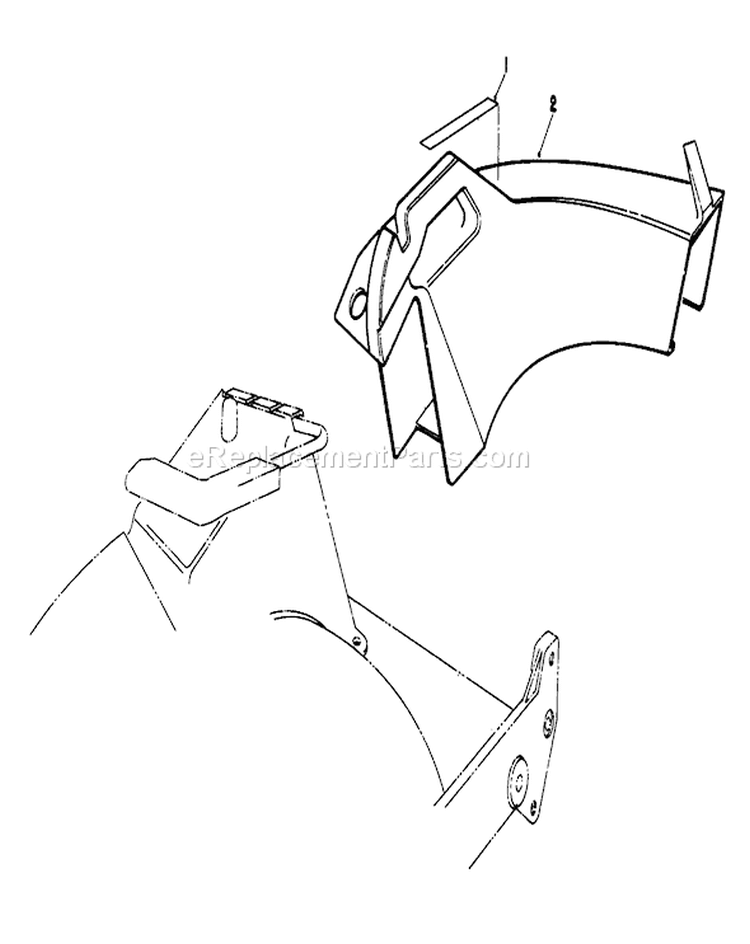 Side Discharge Kit Diagram and Parts List for 20511 9000001-9999999 - 1989 Toro Lawn Mower