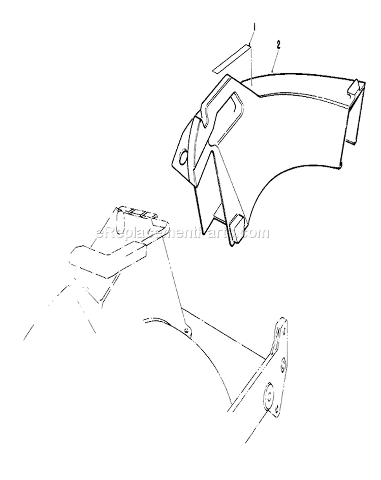 Side Discharge Kit Diagram and Parts List for 20526C 8000001-8999999 - 1988 Toro Lawn Mower