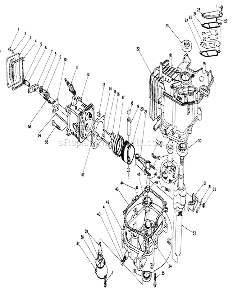 Page F Diagram and Parts List for 20526 7000001-7999999 - 1987 Toro Lawn Mower