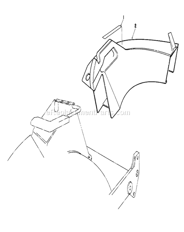 Side Discharge Kit Diagram and Parts List for 20531 9000001-9999999 - 1989 Toro Lawn Mower