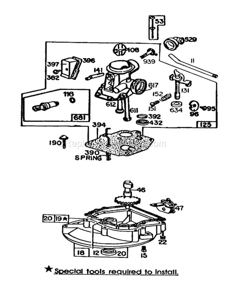 Page C Diagram and Parts List for 20560 3000001-3999999 - 1983 Toro Lawn Mower