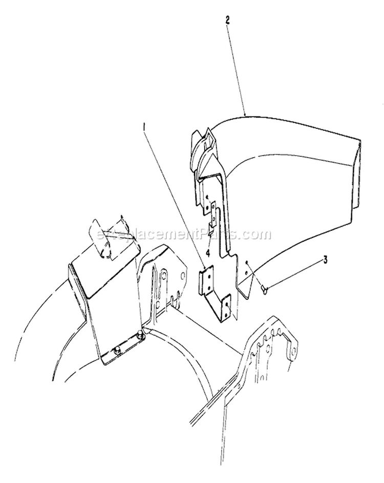 Side Discharge Kit Diagram and Parts List for 20560 3000001-3999999 - 1983 Toro Lawn Mower