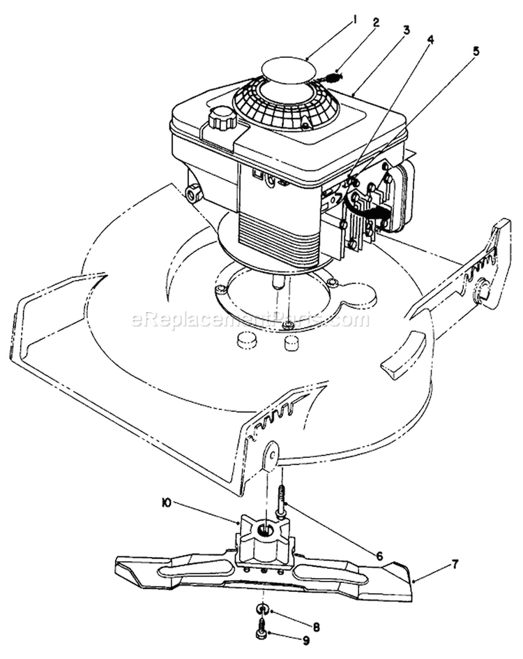 Engine Assembly Diagram and Parts List for 20563 0000001-0999999 - 1990 Toro Lawn Mower