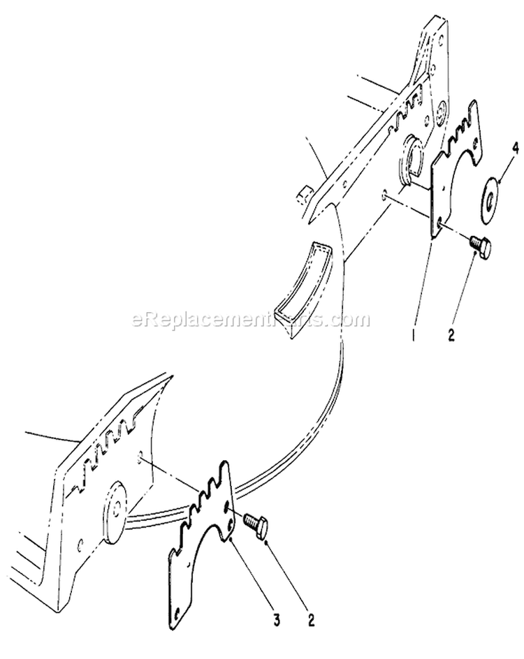 Wear Plate Kit Diagram and Parts List for 20563 0000001-0999999 - 1990 Toro Lawn Mower