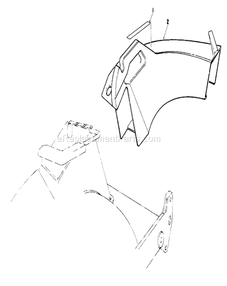 Side Discharge Diagram and Parts List for 20563 1000001-1999999 - 1991 Toro Lawn Mower