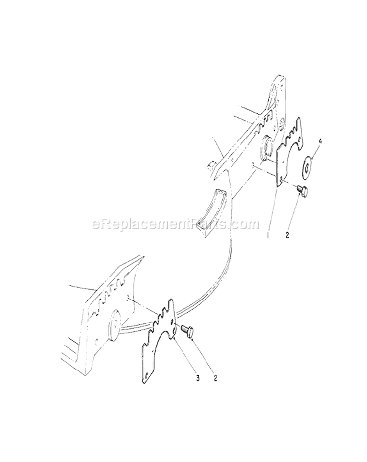 Wear Plate Diagram and Parts List for 20563 1000001-1999999 - 1991 Toro Lawn Mower
