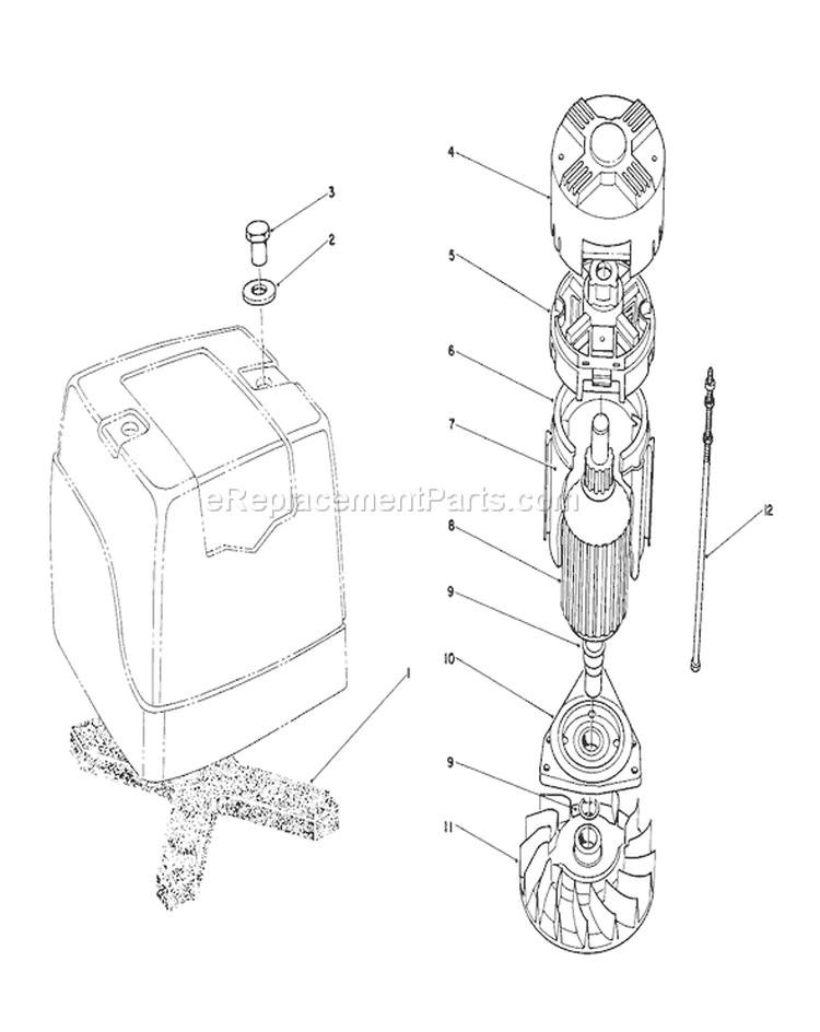 Motor Diagram and Parts List for 20564C 7000001-7999999 - 1987 Toro Lawn Mower