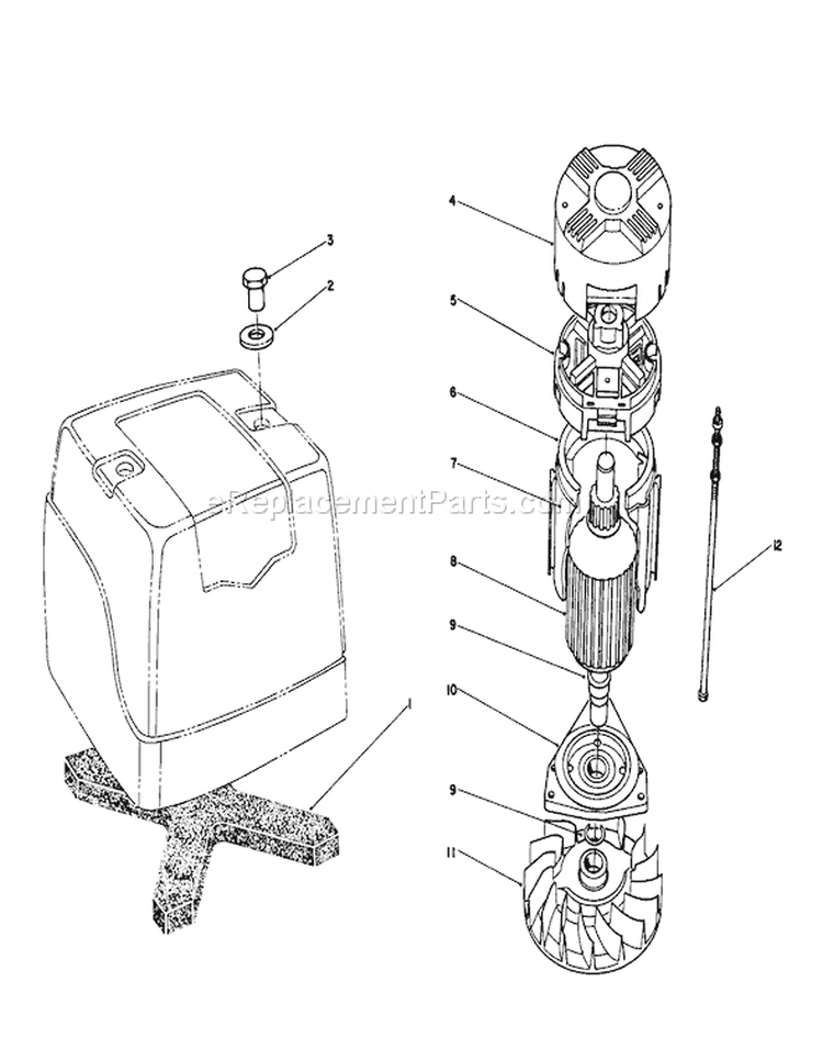 Motor Diagram and Parts List for 20564C 8000001-8999999 - 1988 Toro Lawn Mower