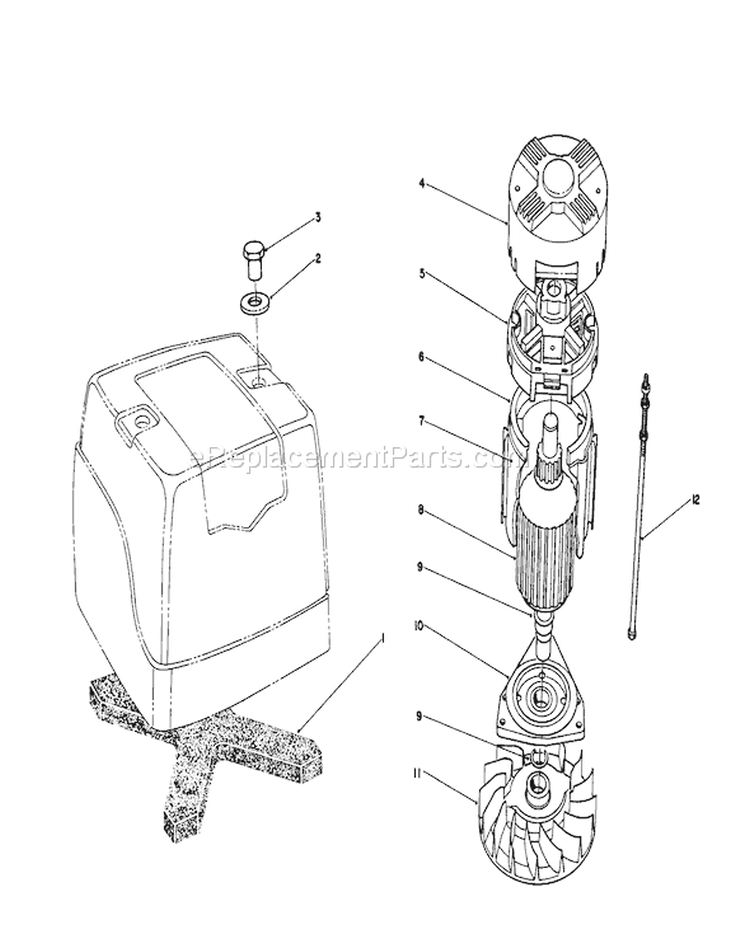 Motor Diagram and Parts List for 20564 7000001-7999999 - 1987 Toro Lawn Mower