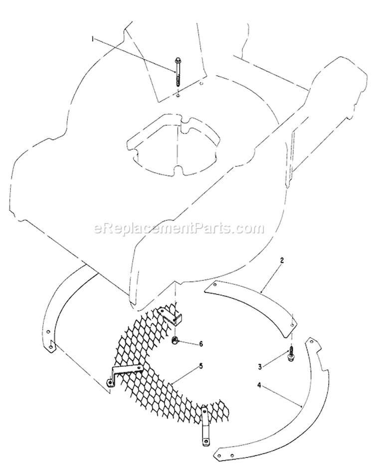 Leaf Shredder Kit Diagram and Parts List for 20574 4000001-4999999 - 1984 Toro Lawn Mower