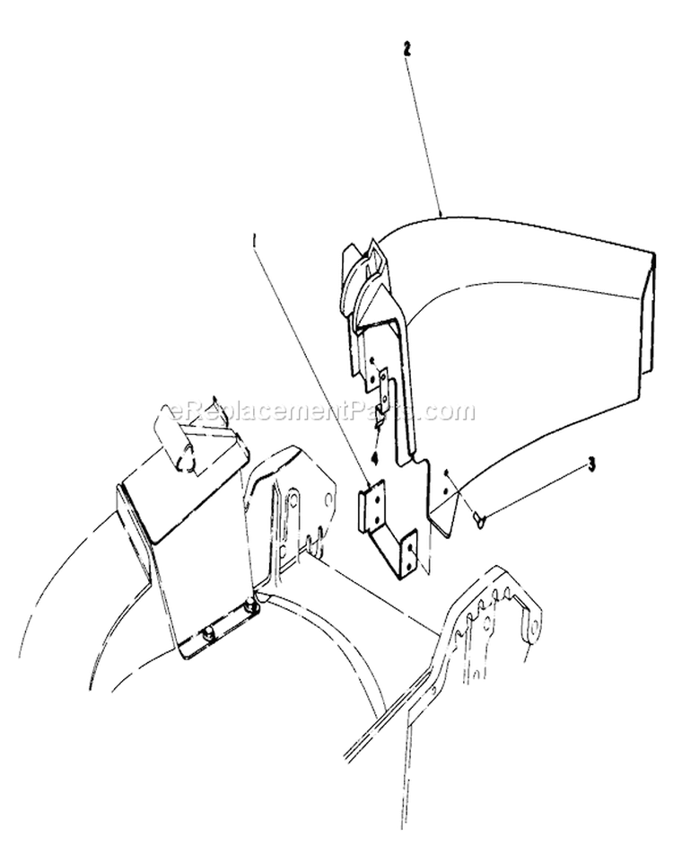 Side Discharge Diagram and Parts List for 20574 4000001-4999999 - 1984 Toro Lawn Mower
