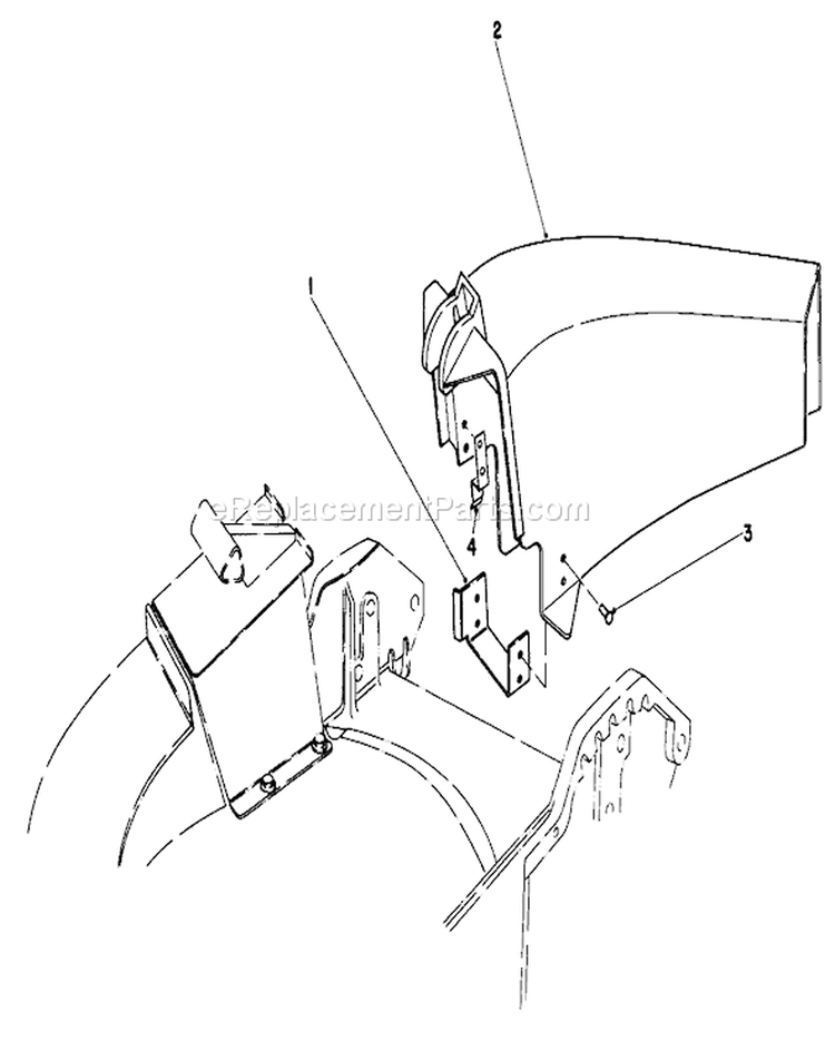 Side Discharge Kit Diagram and Parts List for 20574 5000001-5999999 - 1985 Toro Lawn Mower