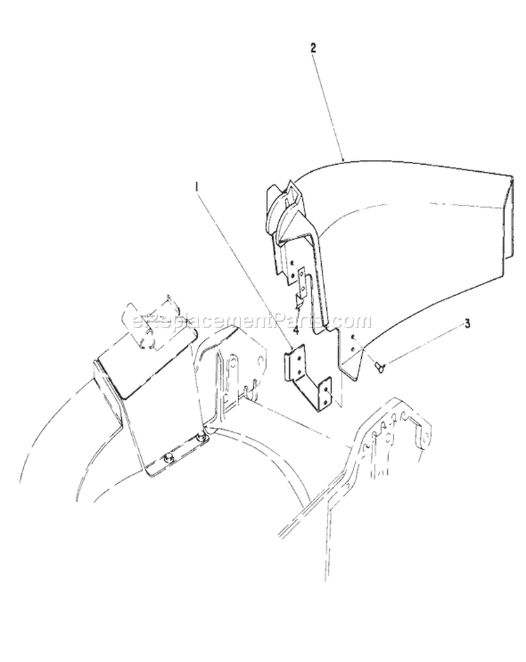Side Discharge Kit Diagram and Parts List for 20574 7000001-7999999 - 1987 Toro Lawn Mower