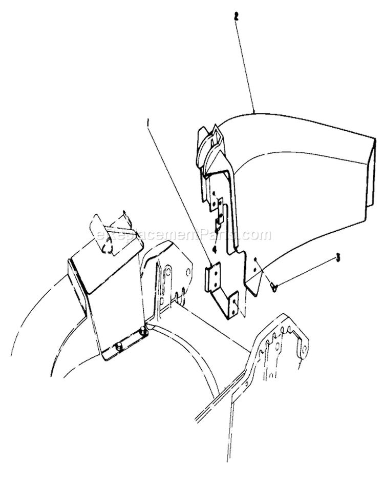 Side Discharge Kit Diagram and Parts List for 20577 4000001-4999999 - 1984 Toro Lawn Mower