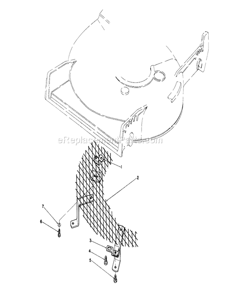 Leaf Shredder Kit Diagram and Parts List for 20581 7000001-7999999 - 1987 Toro Lawn Mower
