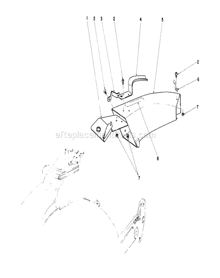 Side Discharge Kit Diagram and Parts List for 20581 7000001-7999999 - 1987 Toro Lawn Mower