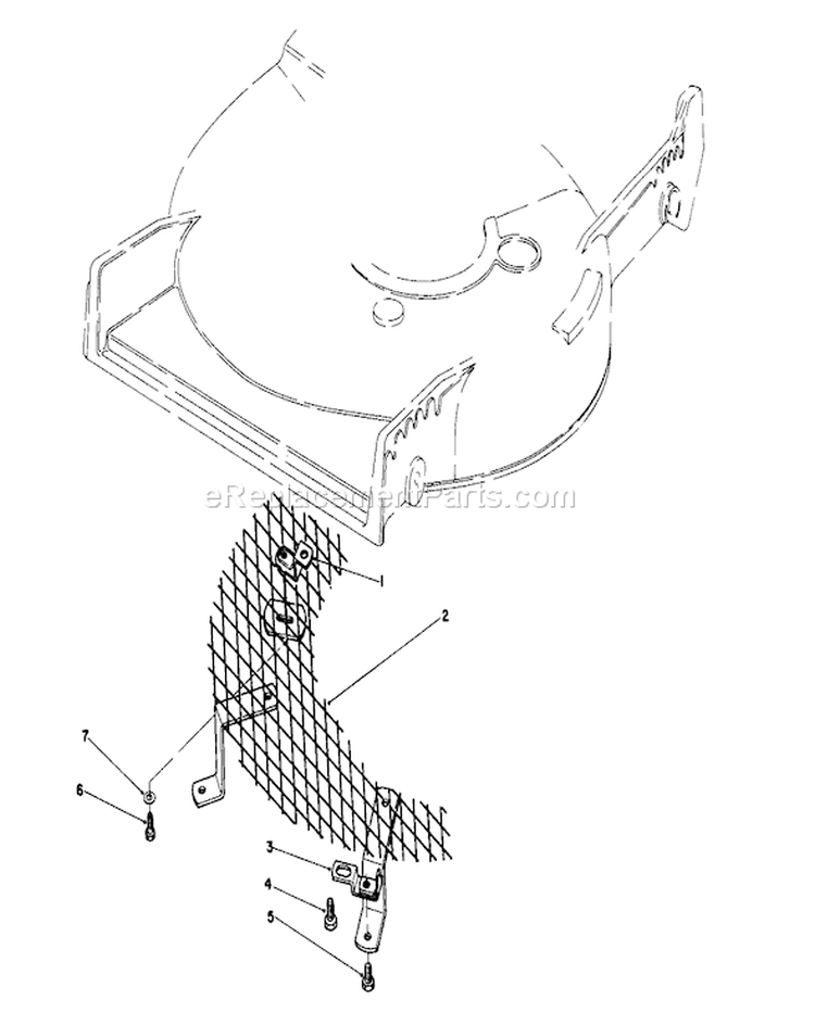 Leaf Shredder Kit Diagram and Parts List for 20584 7000001-7999999 - 1987 Toro Lawn Mower