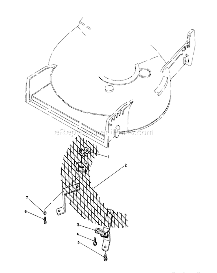 Leaf Shredder Kit Diagram and Parts List for 20584 8000001-8999999 - 1988 Toro Lawn Mower