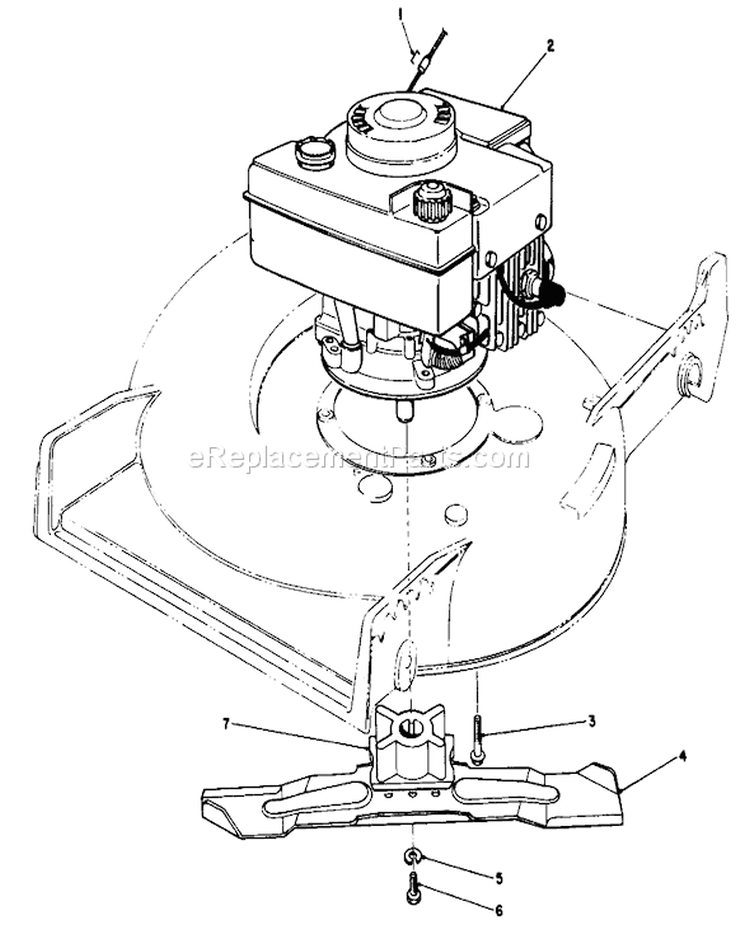 Engine Assembly Diagram and Parts List for 20588C 9000001-9999999 - 1989 Toro Lawn Mower