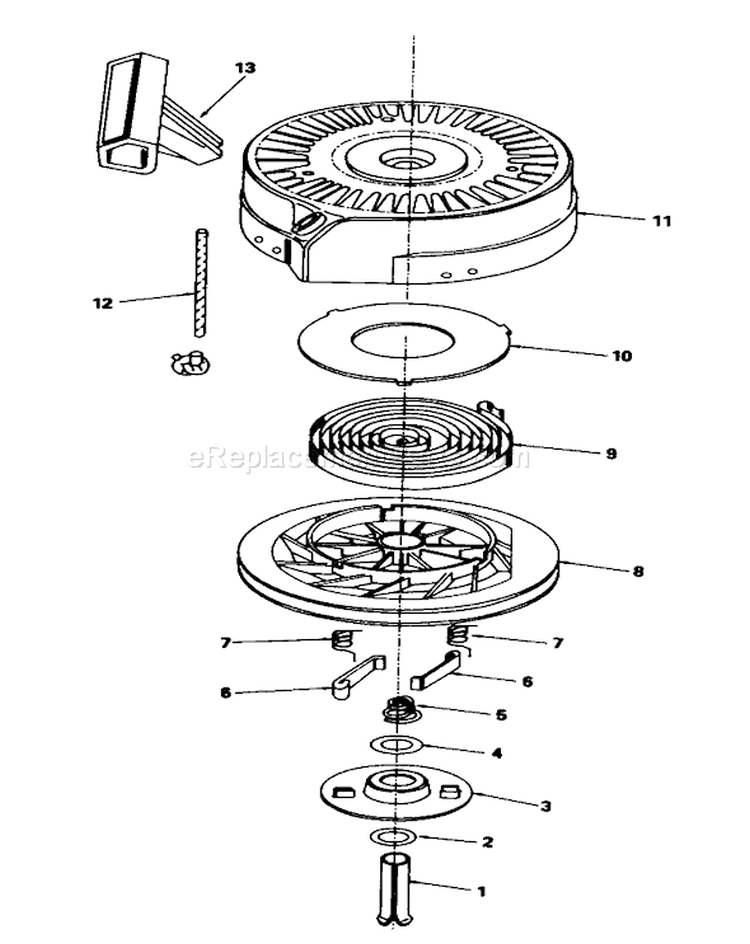 Page K Diagram and Parts List for 20588 7000001-7999999 - 1987 Toro Lawn Mower