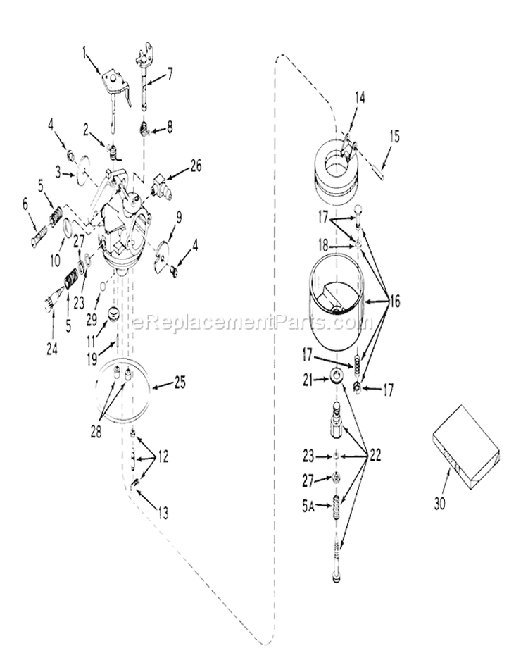 Page C Diagram and Parts List for 19500 1000001-1999999 - 1971 Toro Lawn Mower