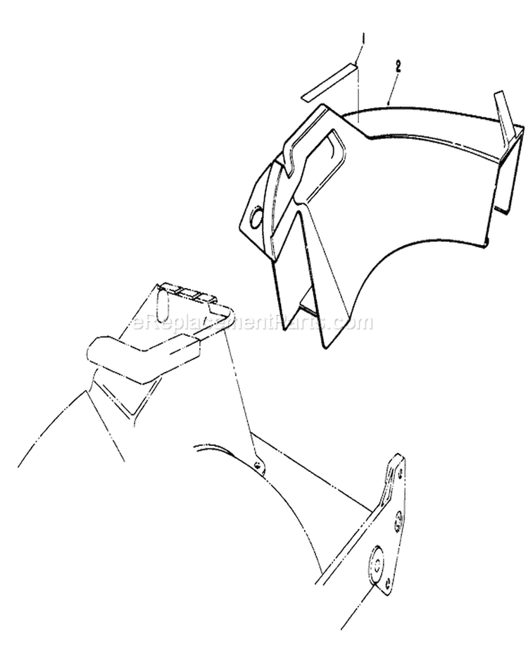 Side Discharge Diagram and Parts List for 20611 9000001-9999999 - 1989 Toro Lawn Mower