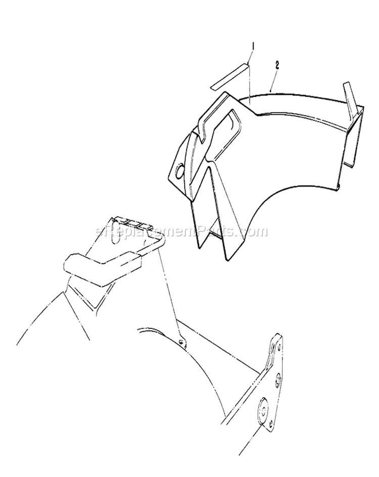 Side Discharge Diagram and Parts List for 20622 0000001-0003101 - 1990 Toro Lawn Mower