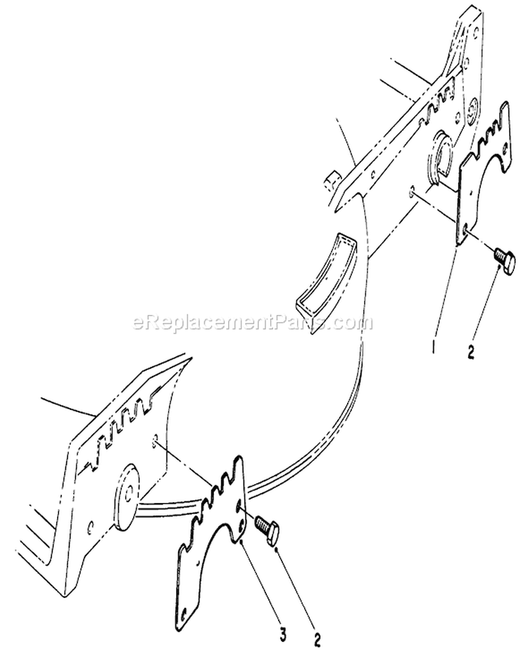 Wear Plate Diagram and Parts List for 20631 9000001-9999999 - 1989 Toro Lawn Mower