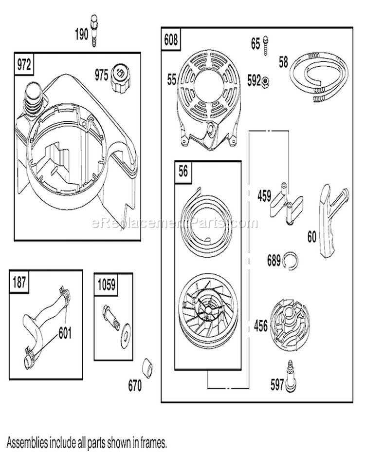 Page H Diagram and Parts List for 20652 200000001-200999999 - 2000 Toro Lawn Mower
