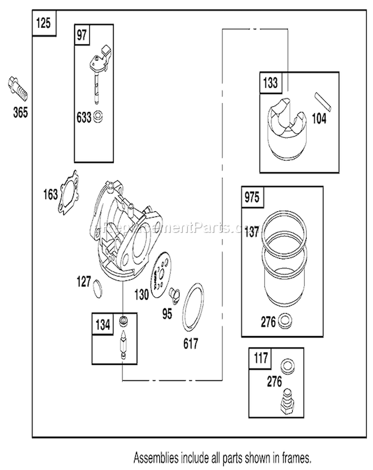 Page D Diagram and Parts List for 20652 210000435-210999999 - 2001 Toro Lawn Mower