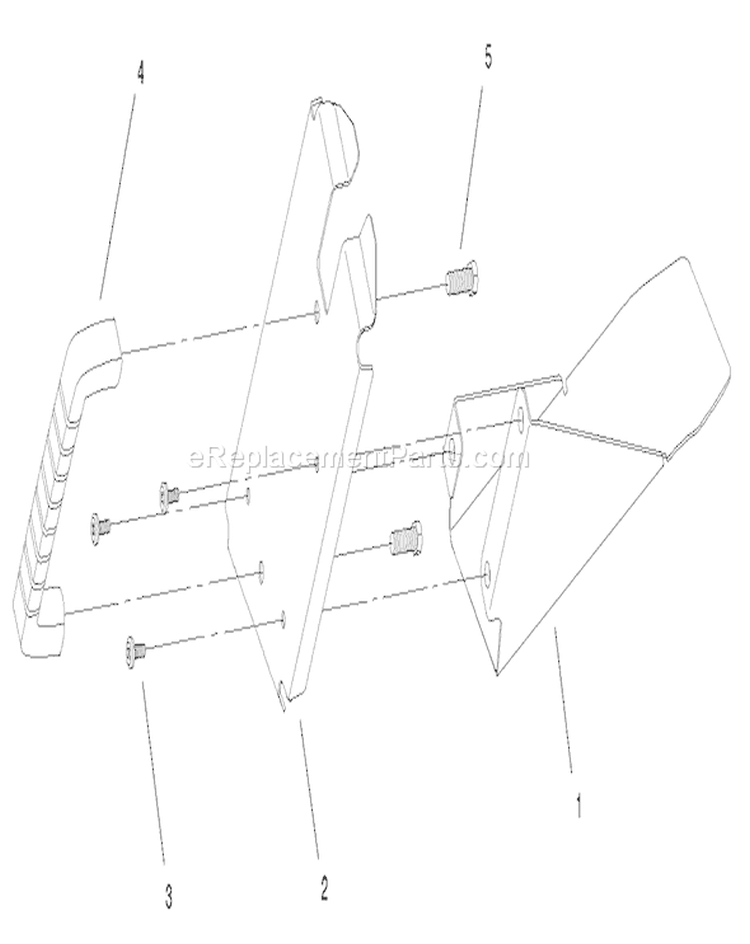 Rear Discharge Plug Assembly Diagram and Parts List for 20652 210000435-210999999 - 2001 Toro Lawn Mower