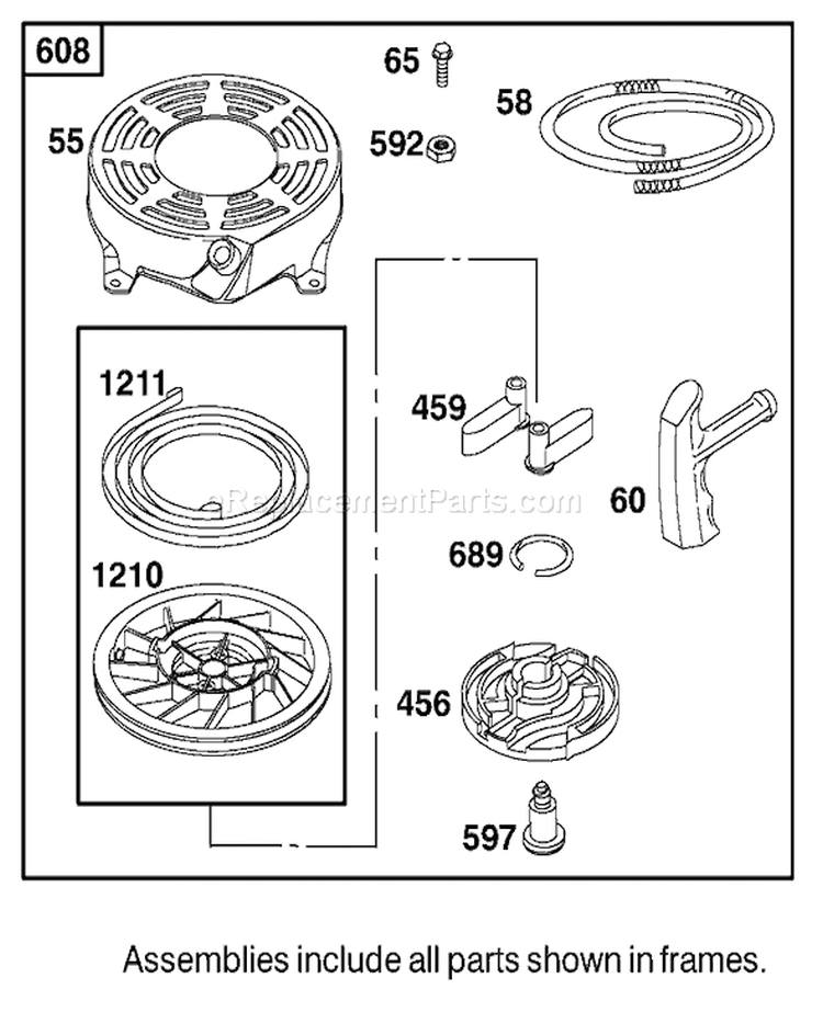 Page I Diagram and Parts List for 20652 210000435-210999999 - 2001 Toro Lawn Mower