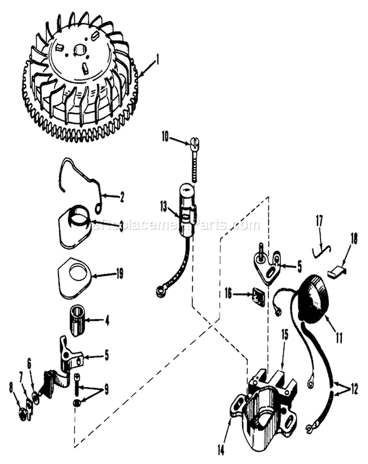 Page P Diagram and Parts List for 20660 4000001-4999999 - 1974 Toro Lawn Mower