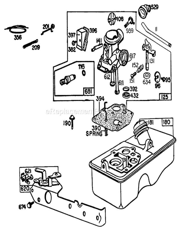 Page F Diagram and Parts List for 20661 3000001-3999999 - 1983 Toro Lawn Mower