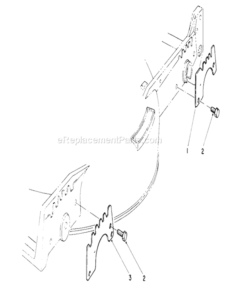 Wear Plate Kit Diagram and Parts List for 20668 0000001-0999999 - 1990 Toro Lawn Mower