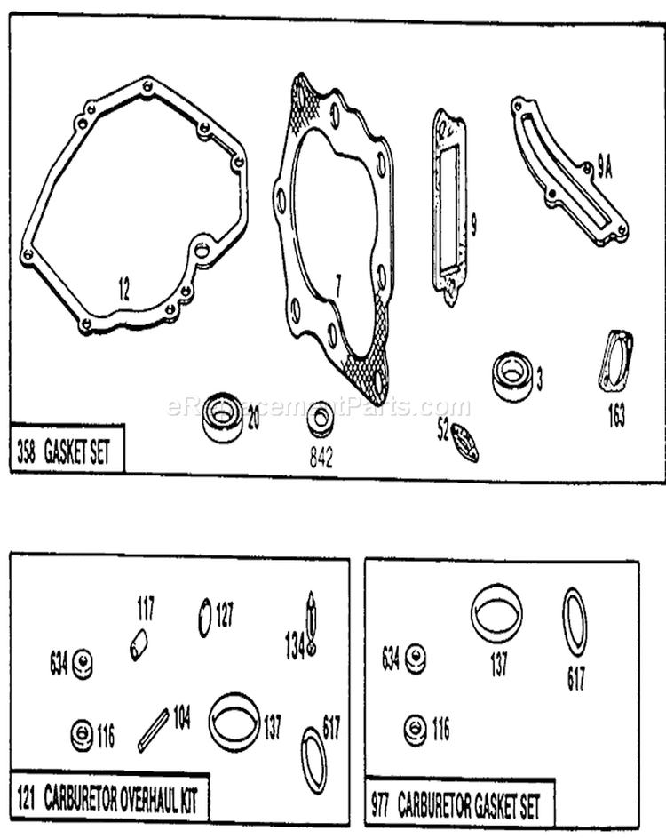 Page B Diagram and Parts List for 20668 0000001-0999999 - 1990 Toro Lawn Mower