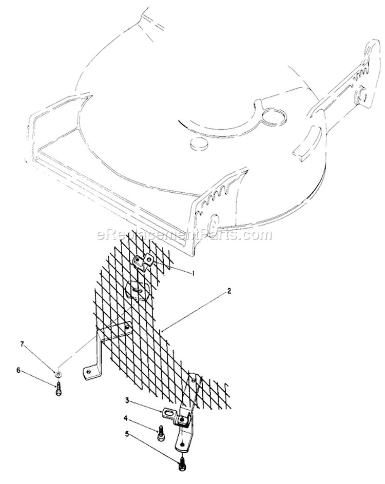 Leaf Shredder Kit Diagram and Parts List for 20668 0000001-0999999 - 1990 Toro Lawn Mower
