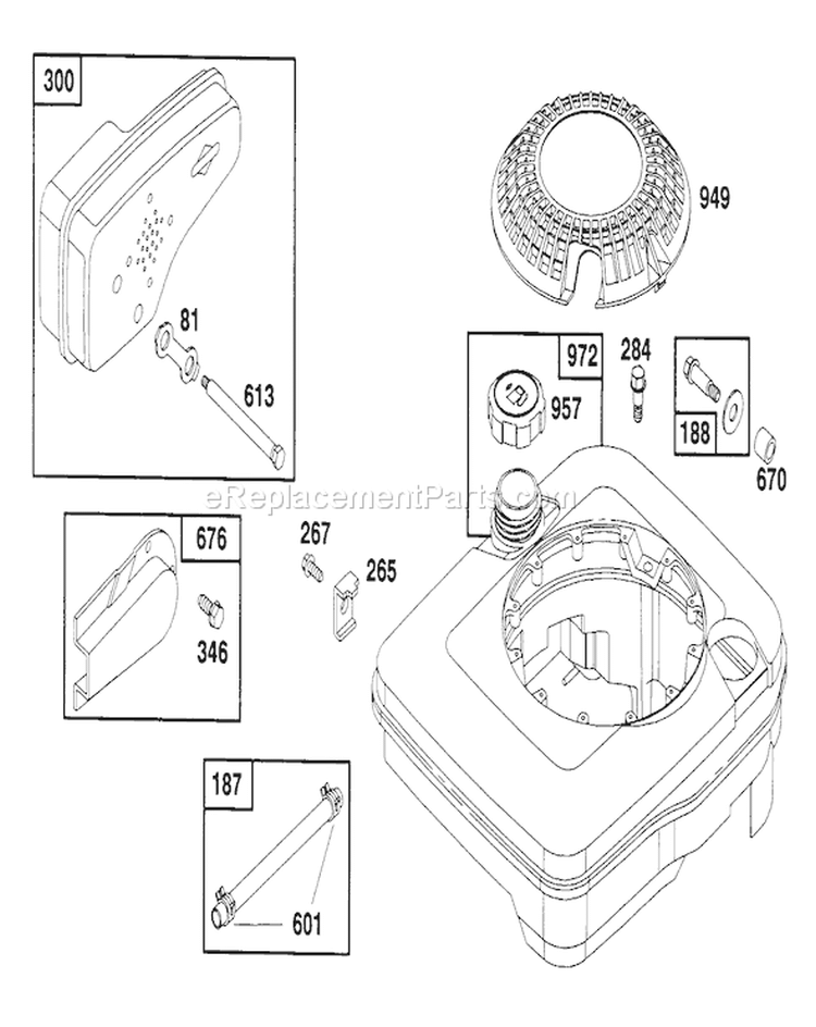 Page H Diagram and Parts List for 20668 1000001-1999999 - 1991 Toro Lawn Mower