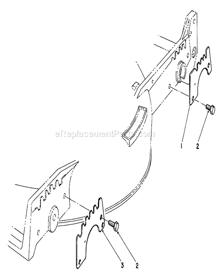 Wear Plate Kit Diagram and Parts List for 20672 4000001-4999999 - 1984 Toro Lawn Mower
