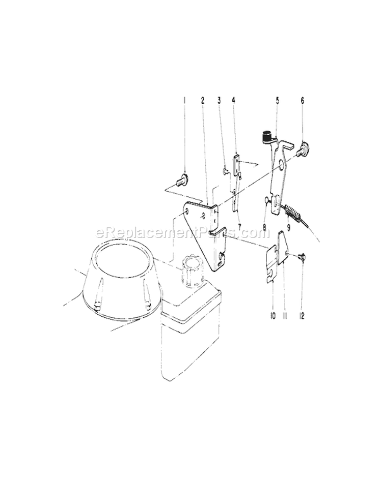 Brake Assembly Diagram and Parts List for 20680 0000001-0999999 - 1990 Toro Lawn Mower
