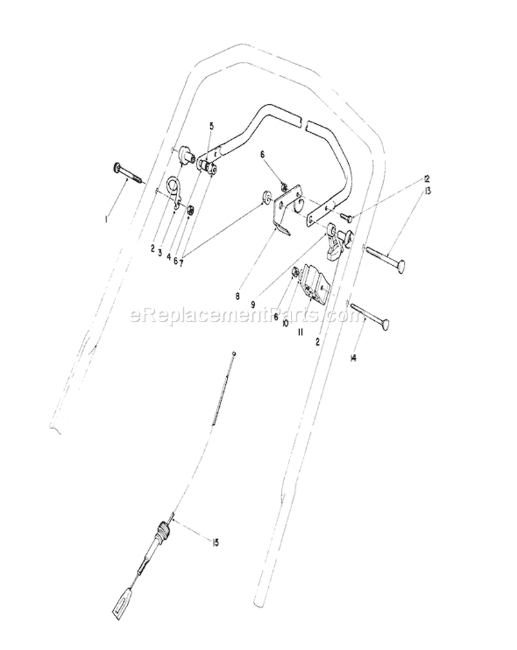 Traction Control Assembly Diagram and Parts List for 20680 0000001-0999999 - 1990 Toro Lawn Mower