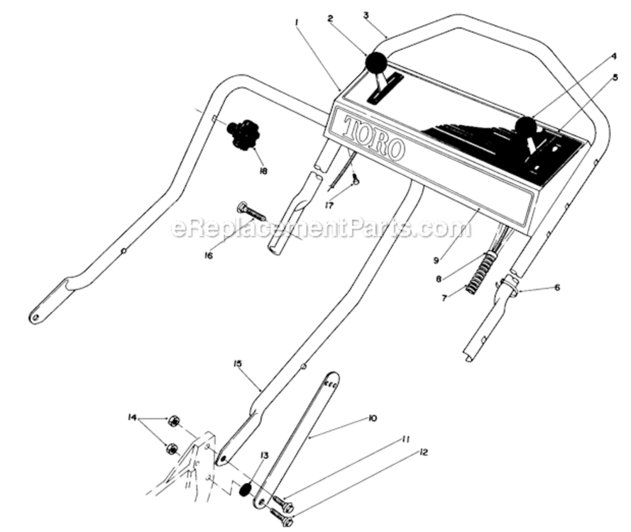 Page J Diagram and Parts List for 20680 3000001-3999999 Toro Lawn Mower