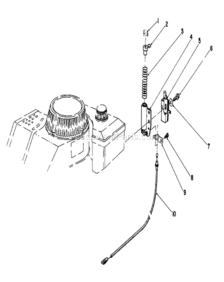 Brake Assembly Diagram and Parts List for 20680 4000001-4999999 - 1984 Toro Lawn Mower