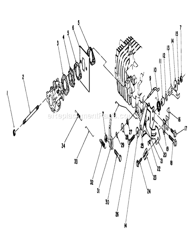 Governor Assembly Diagram and Parts List for 20684 4000001-4999999 - 1984 Toro Lawn Mower