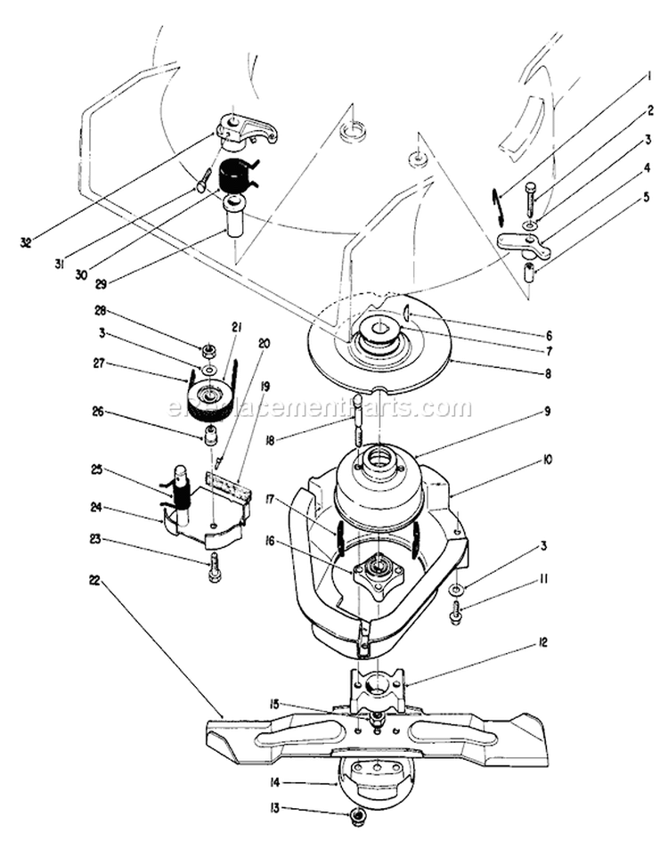 Page B Diagram and Parts List for 20684 6000001-6999999 - 1986 Toro Lawn Mower