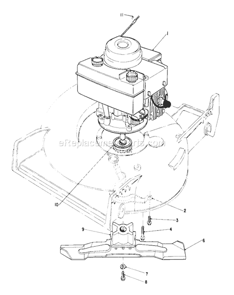 Engine Assembly Diagram and Parts List for 20692 0000001-0999999 - 1990 Toro Lawn Mower