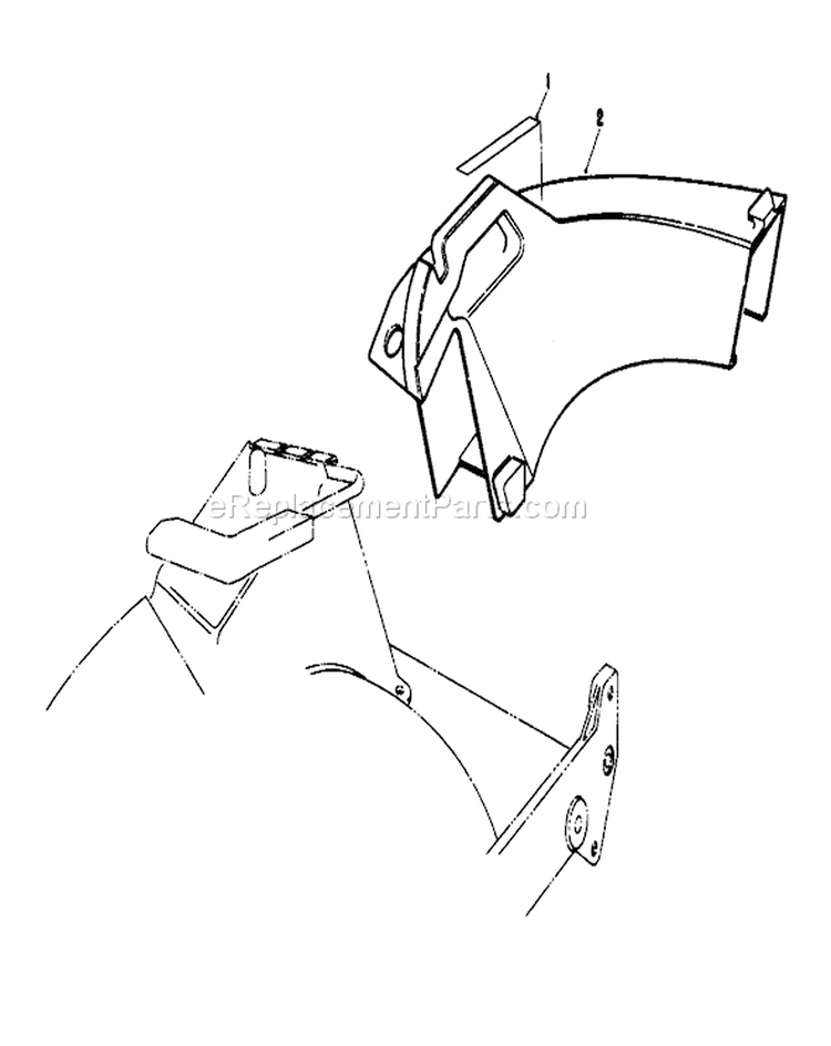 Side Discharge Chute Diagram and Parts List for 20692 8000001-8999999 - 1988 Toro Lawn Mower